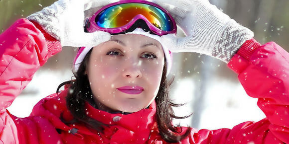 Protect your skin when skiing
